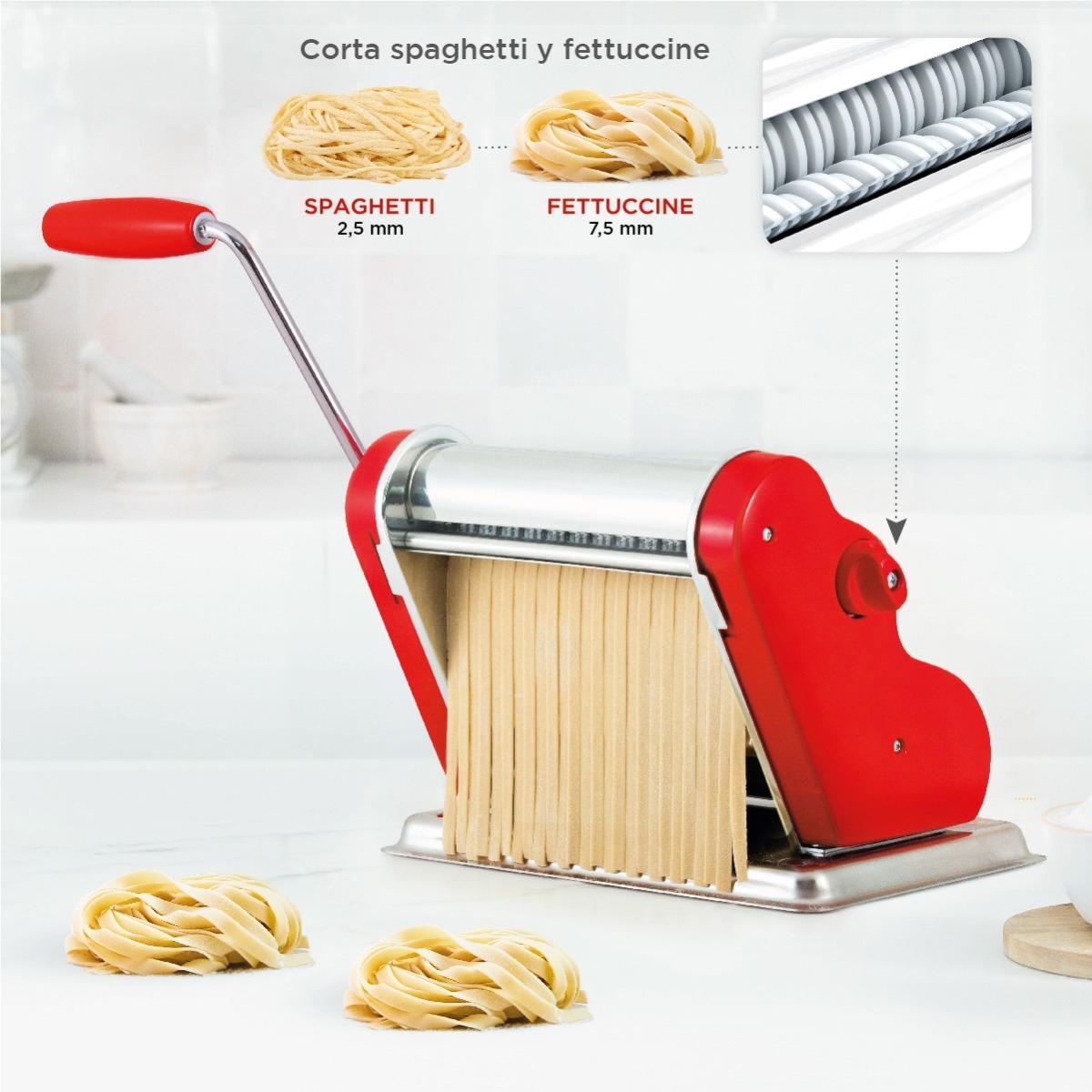Maquina De Pastas Pastalinda Clásica 200 Roja 20Cm